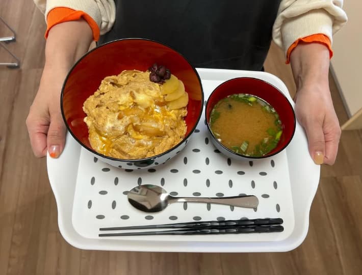 清水区の就労継続支援B型事業所プレジールお昼ご飯の写真